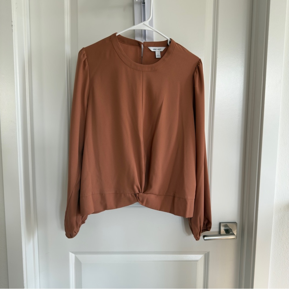 Nine West Terracotta Blouse